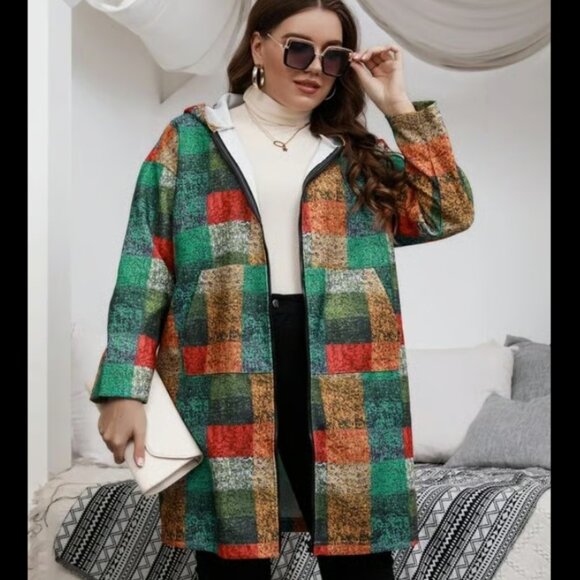 Multicolor Hooded Jacket - Picture 3 of 4